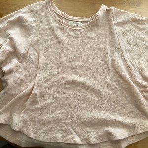 Madewell Flare Sleeve Textured Top Size Small